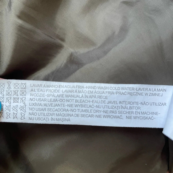 Zara Puffer Vest Removable Hood, Olive Green and Brown, Women's Large - Picture 10 of 11